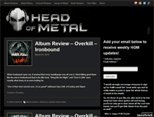 Tablet Screenshot of headofmetal.com